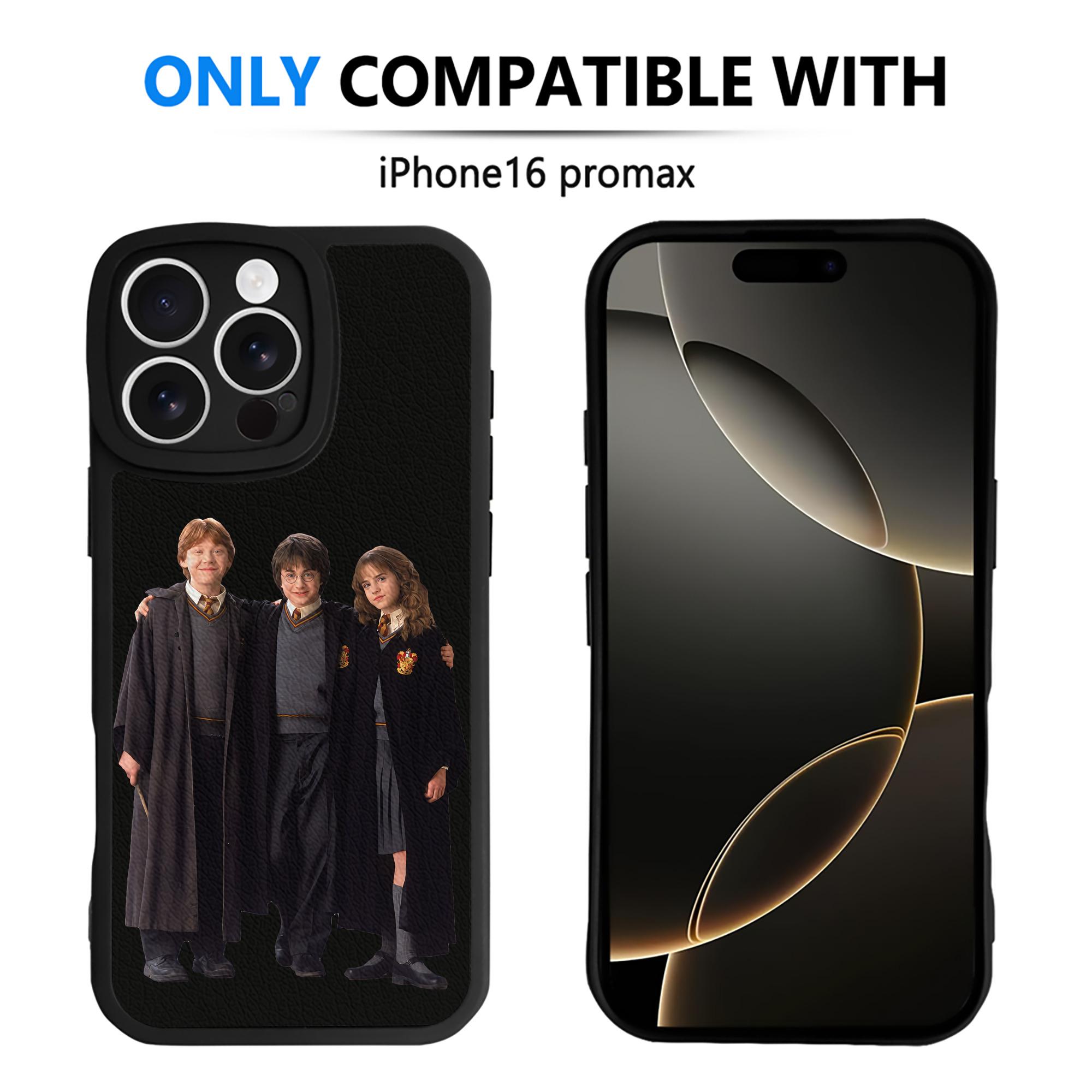（画像用） Harry Potter ハリー・ポッターシリーズ 【iPhone 16シリーズ対応】シリコンスマホケース（レザー調） 材質：シリコン
